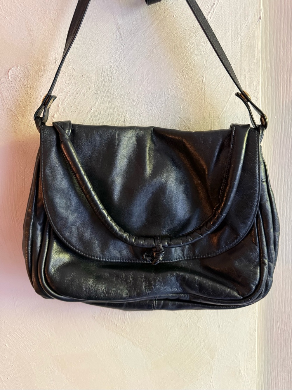 Vintage | Al J. Chen | Genuine Leather Crossbody Bag | Made in Canada